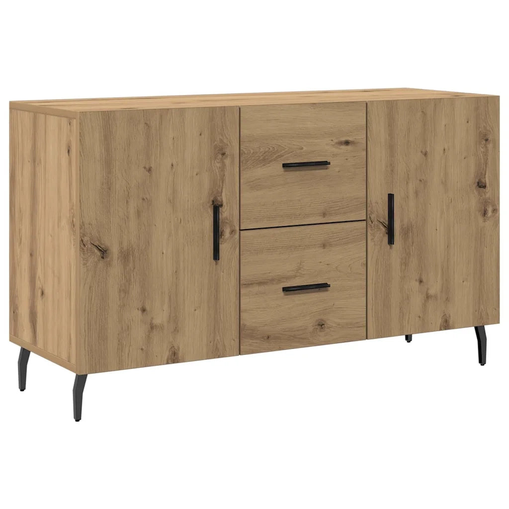 Credenza-Buffet-Armadio da cucina Rovere Artigianale 100x36x60 cm in Legno Multistrato 998035