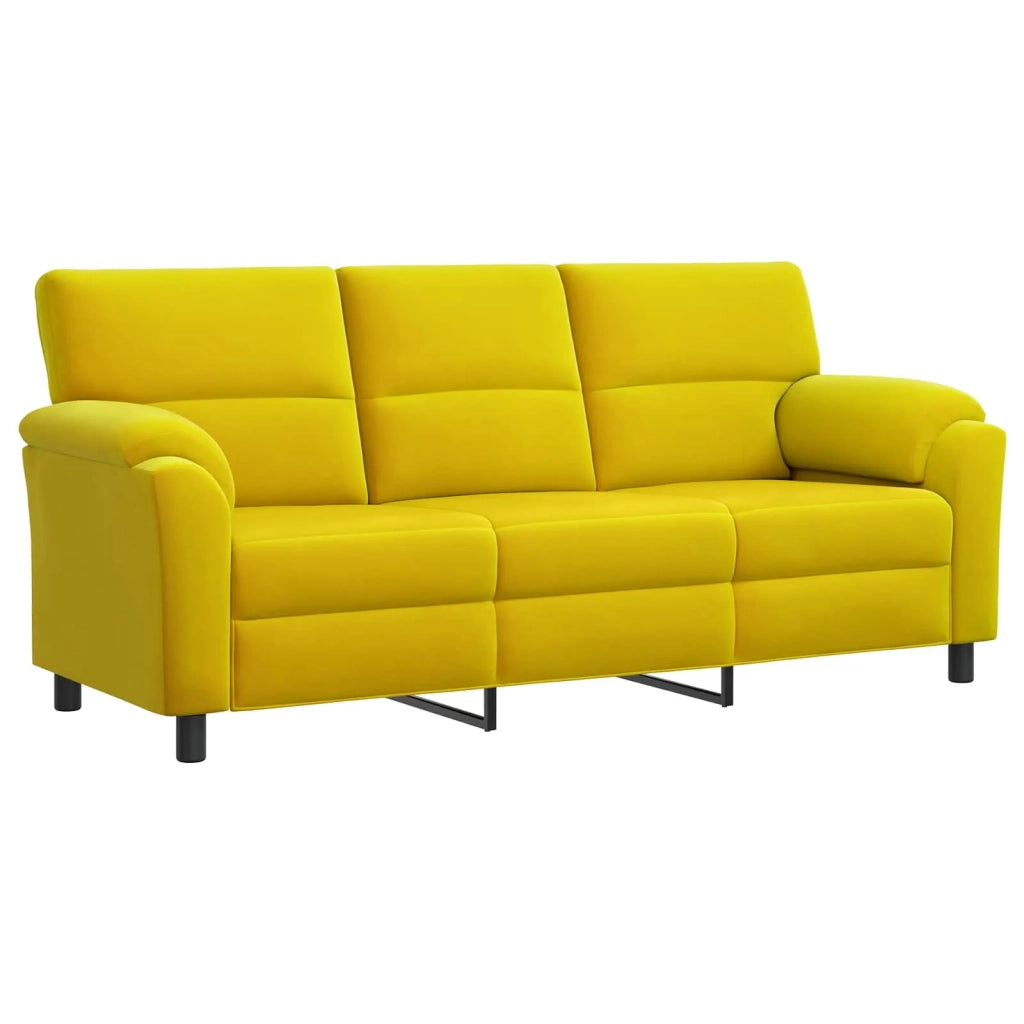 Set di divani 3 pcs Giallo Velluto 3430483