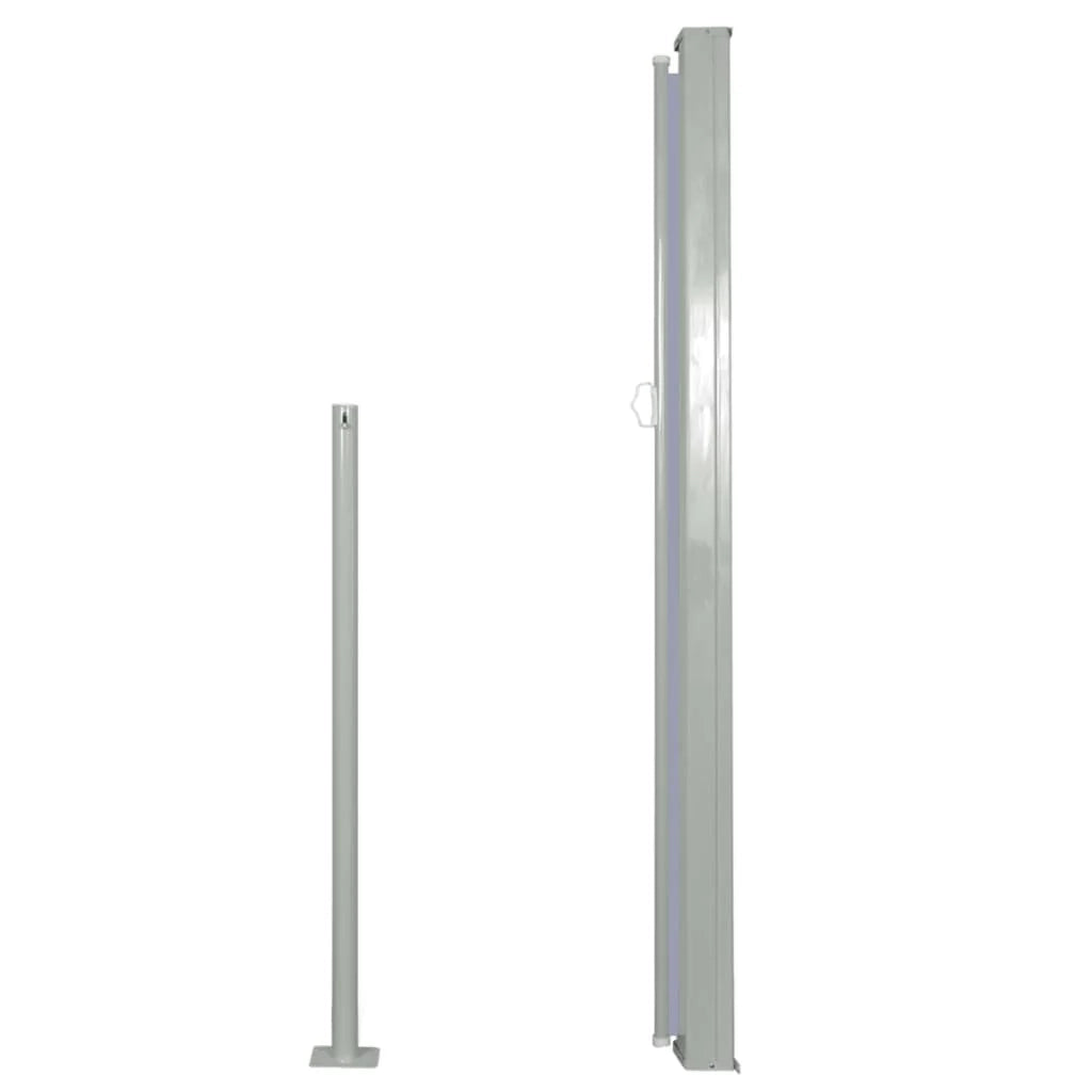 Tenda da sole laterale retrattile/schermo privacy per patio giardino terrazza balcone 140 x 300 cm grigio 02_0007089
