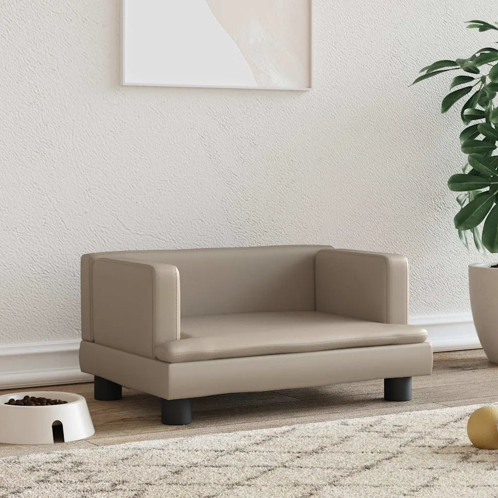 Lettino per Cani Cappuccino 60x40x30 cm in Similpelle CFW1392534
