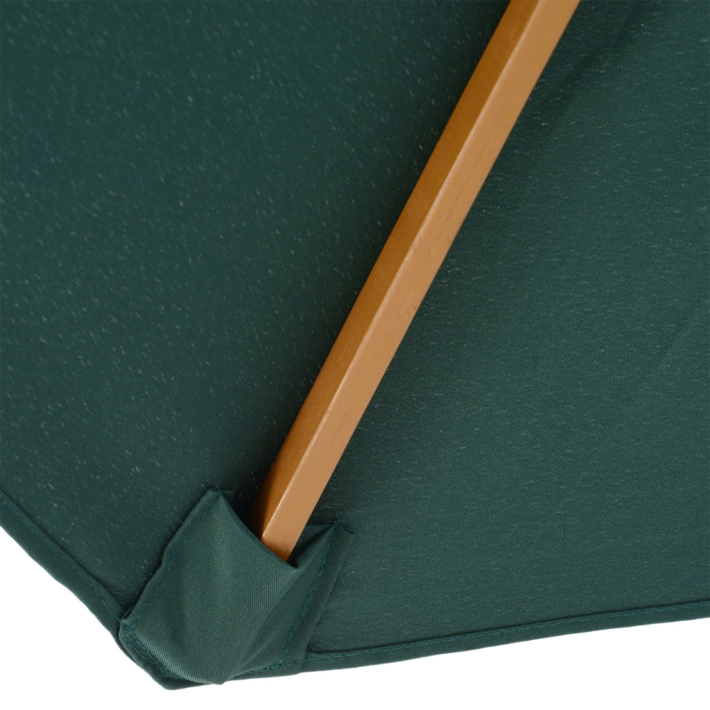 Ombrellone da Giardino ¨C Zephmum ¨C Verde 300x250 cm Legno