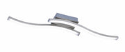 Plafoniera moderna ROUTE LED 5W 3000K argento 56cm