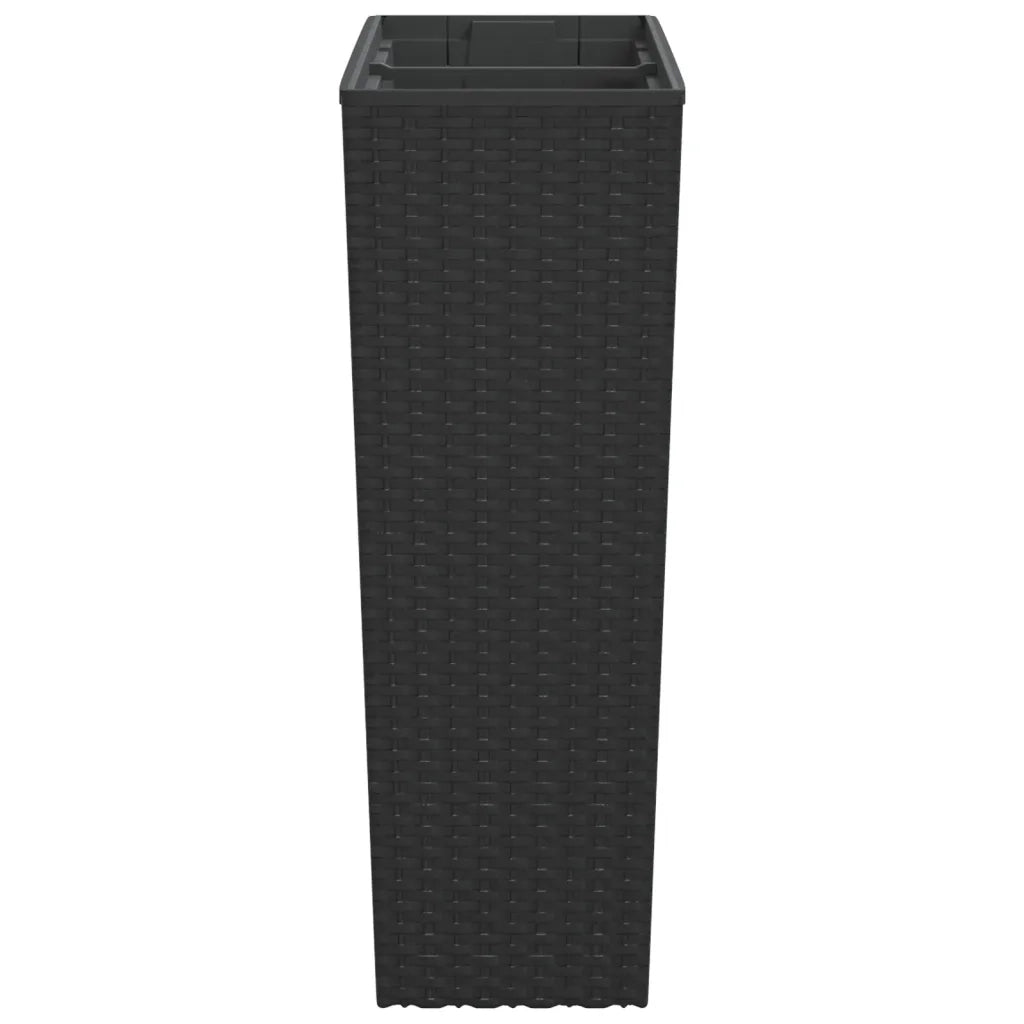 Fioriera con Interno Rimovibile Antracite 12 / 44 L PP Rattan