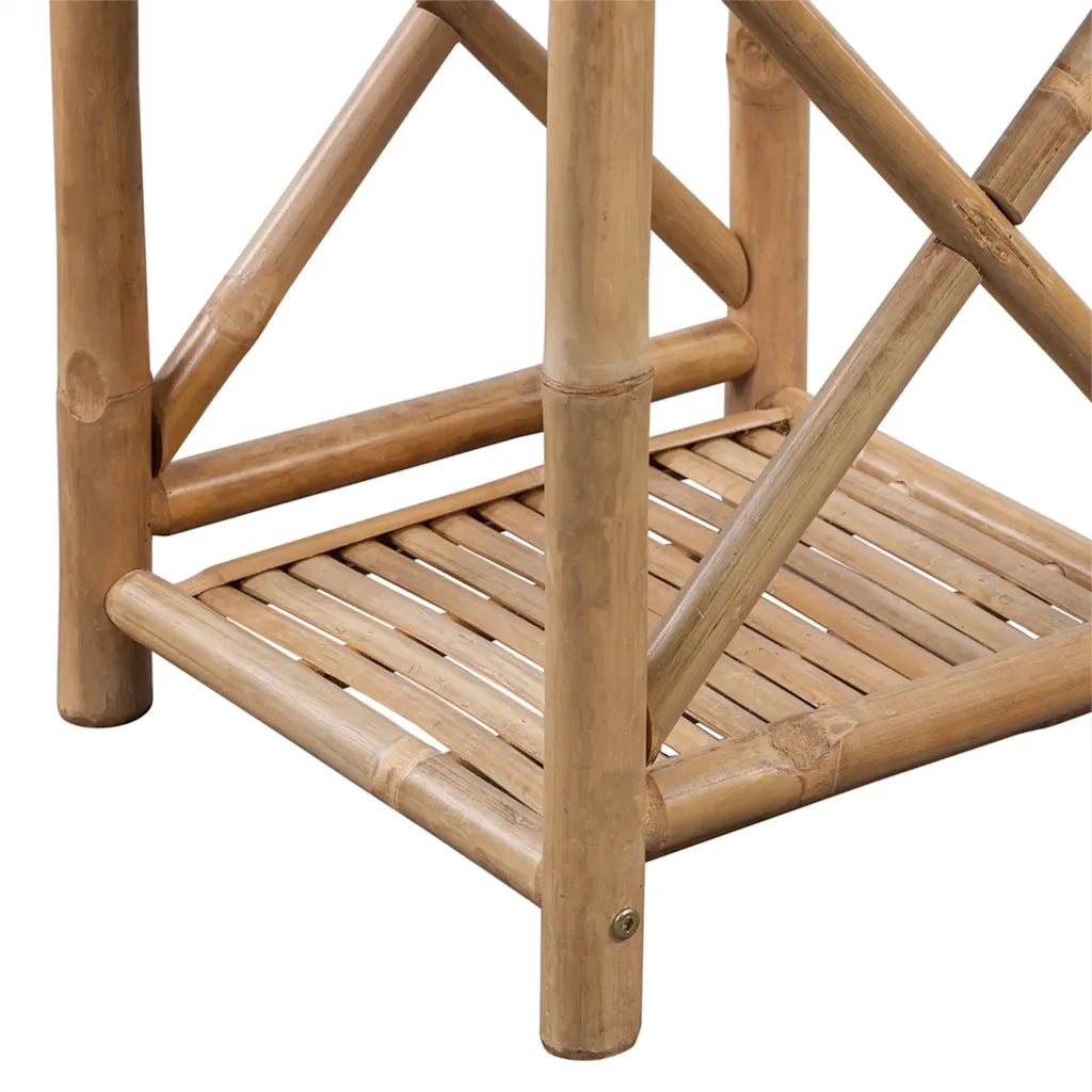 Scaffale a 3 Piani Quadrati in Legno di Bamb¨´ CFW8678405