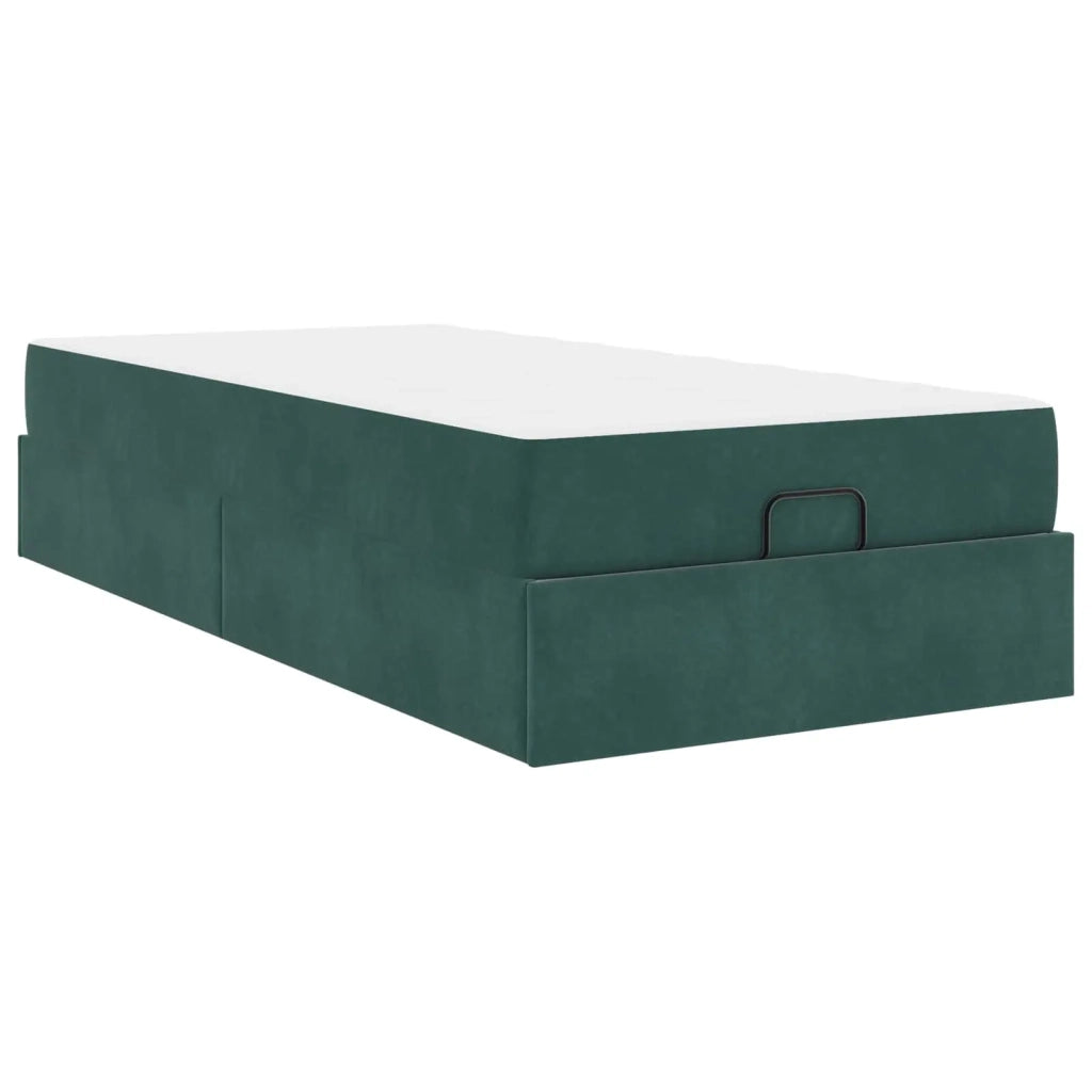 Struttura letto con materasso 2 pcs-Giroletto Verde Velluto