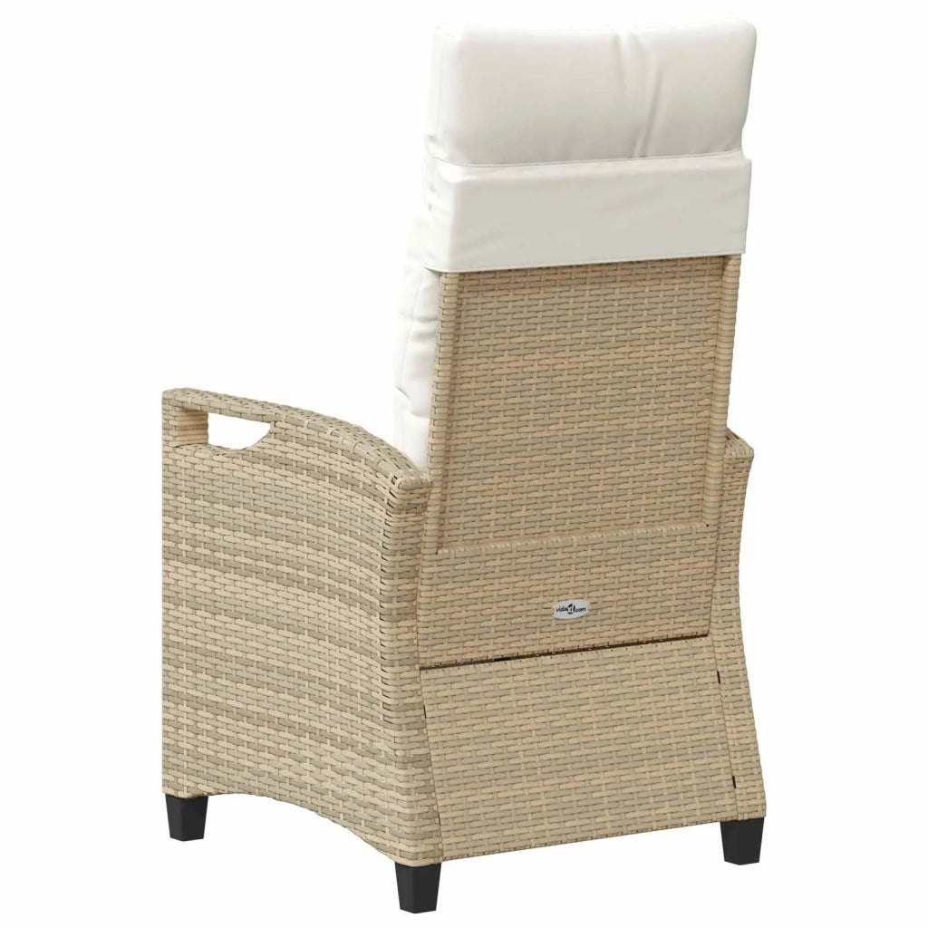 Sedia da Giardino 2 pcs Beige e Crema 56 x 60 x 112 cm
