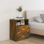 Comodini 2 pz Rovere Fumo 50x32x60 cm 815859