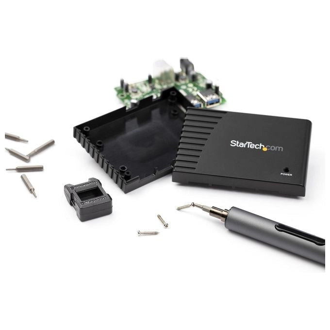 StarTech.com Set di cacciaviti elettrici di precisione 55 punte - Kit di cacciaviti a batteria portatile/mini per riparazioni di elettronica - magnetico - senza filo (CTK20PCEDRIVE)