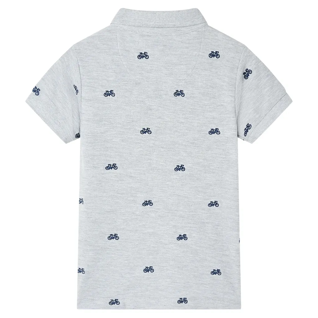 Polo per Bambini Grigio Mélange 104 12165