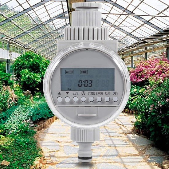Regolatore di irrigazione solare unico per l'automazione della distribuzione d'acqua in giardino