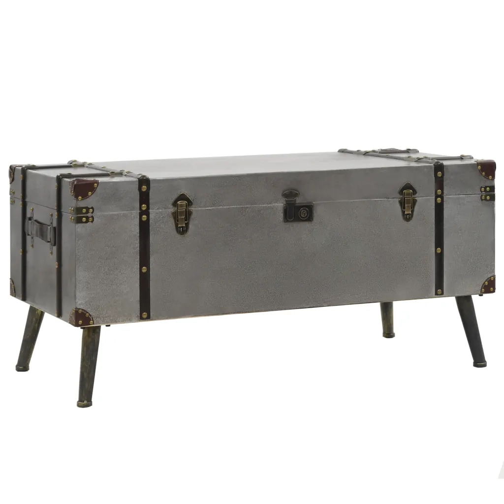 Tavolino da CaffÃ¨ in MDF e Alluminio 102x51x47,5 cm cod mxl 11588