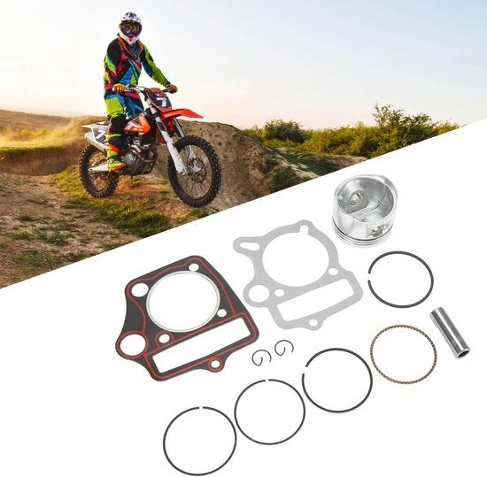 Set di sigillatura alta resistenza - Nastro sigillante impermeabile all'acqua - Striscia sigillante - Adatto per ATV 110/125 - Diametro interno 52,4 mm - Incluso pistone e anello pistone