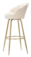 Sgabello Bar Vienna Crema Cm 55X53X110