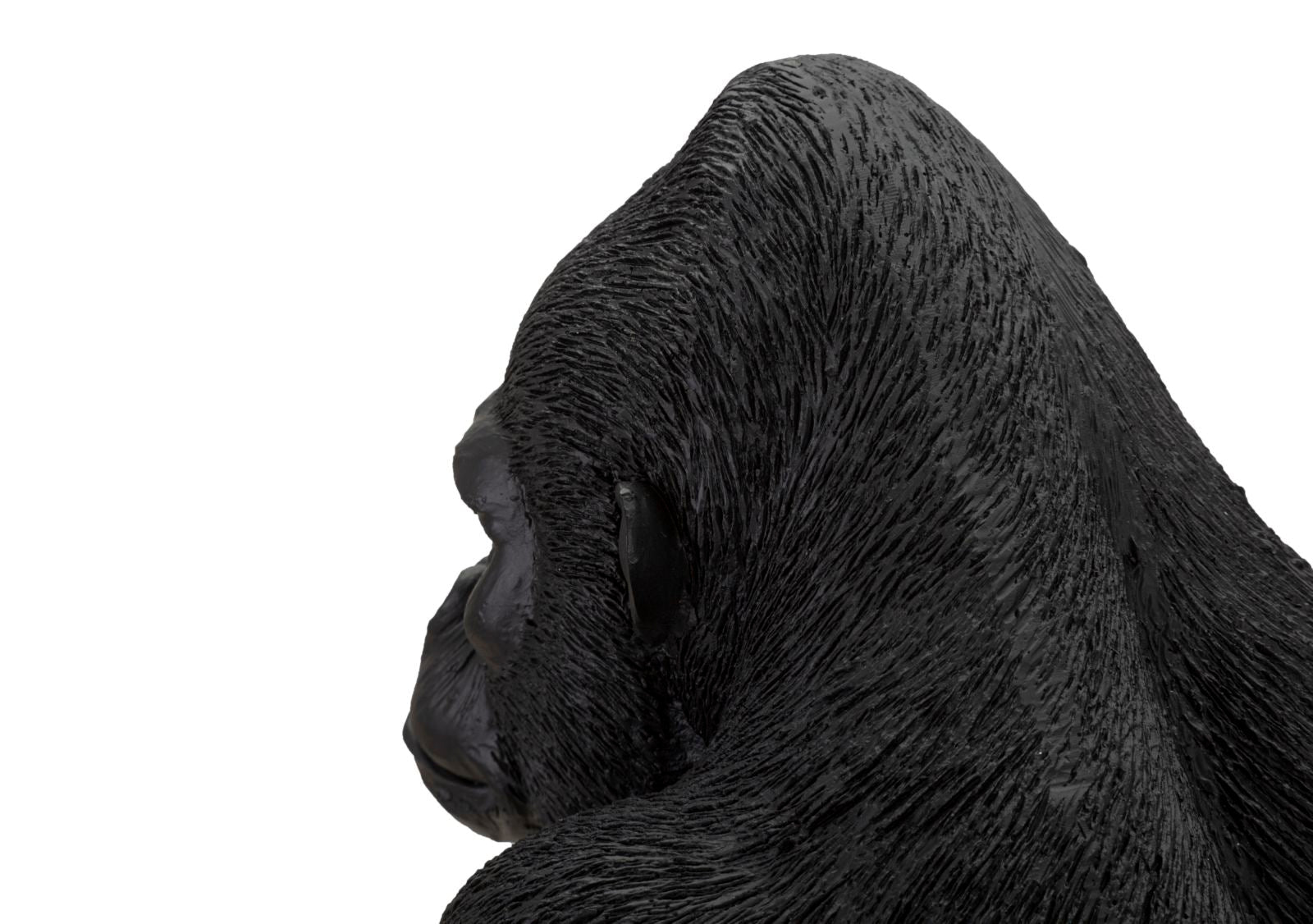 Statua Gorilla 35x37,5x21,5 cm in Poliresina Nero