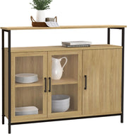 DETROIT Credenza a 2 ante da 100 cm con armadi dal design industriale