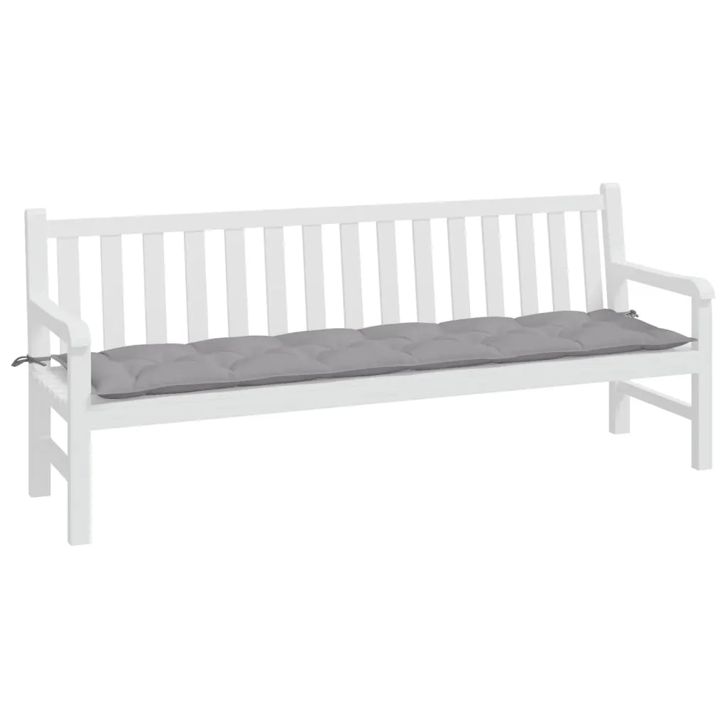 Cuscino per Panca-Cuscini per panchina Grigio 200x50x7 cm in Tessuto Oxford