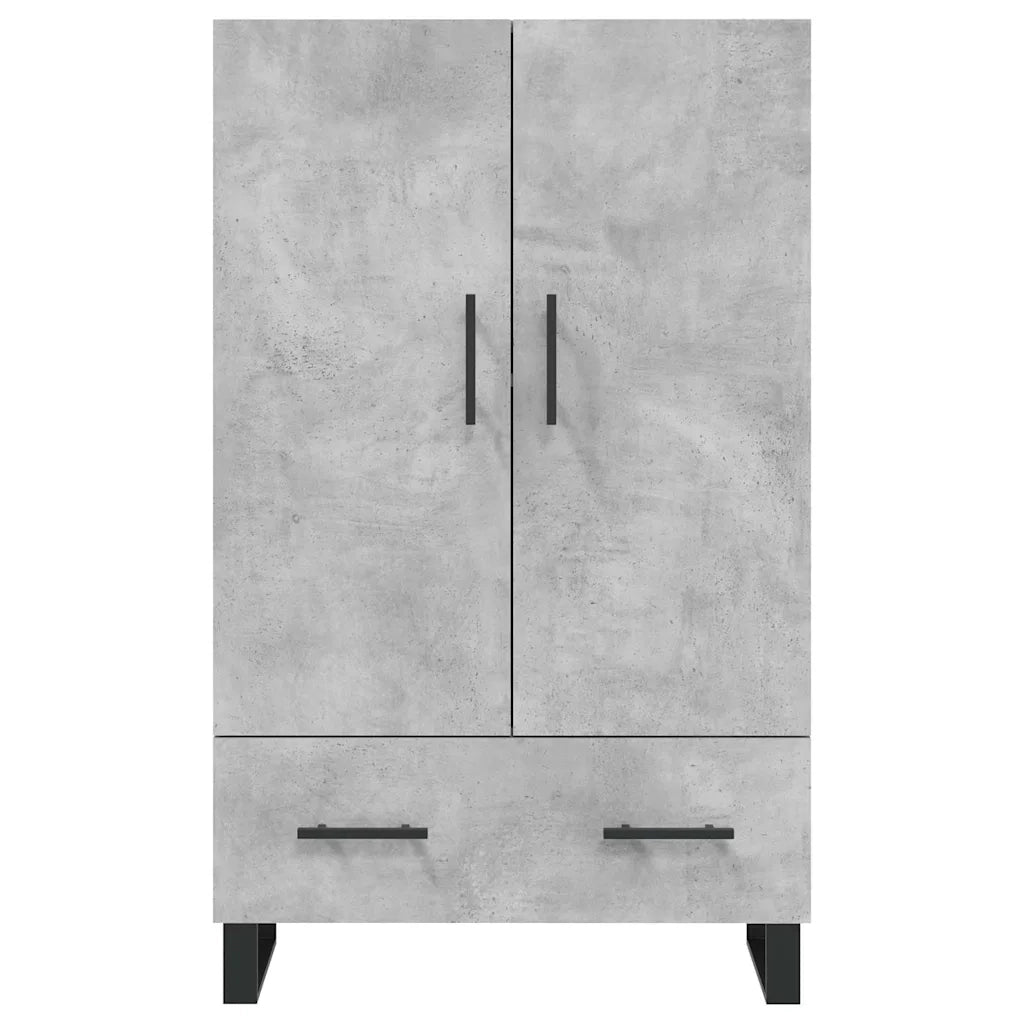 Credenza | Madia | Buffet da pranzo | Armadio da pranzo Grigio Cemento 69,5x31x115 cm in Legno Multistrato