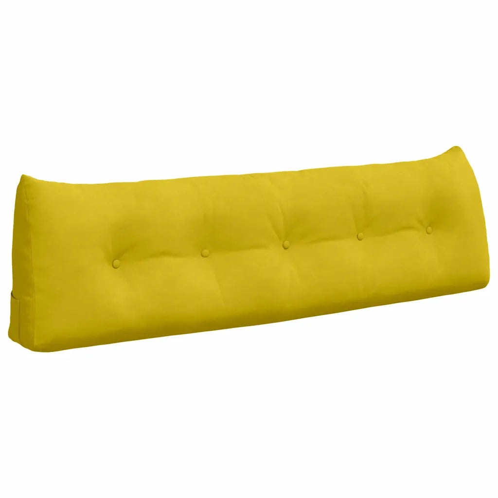 Cuscino per Schiena | Cuscino dorsale Giallo 160 x 24 x 50 cm Velluto