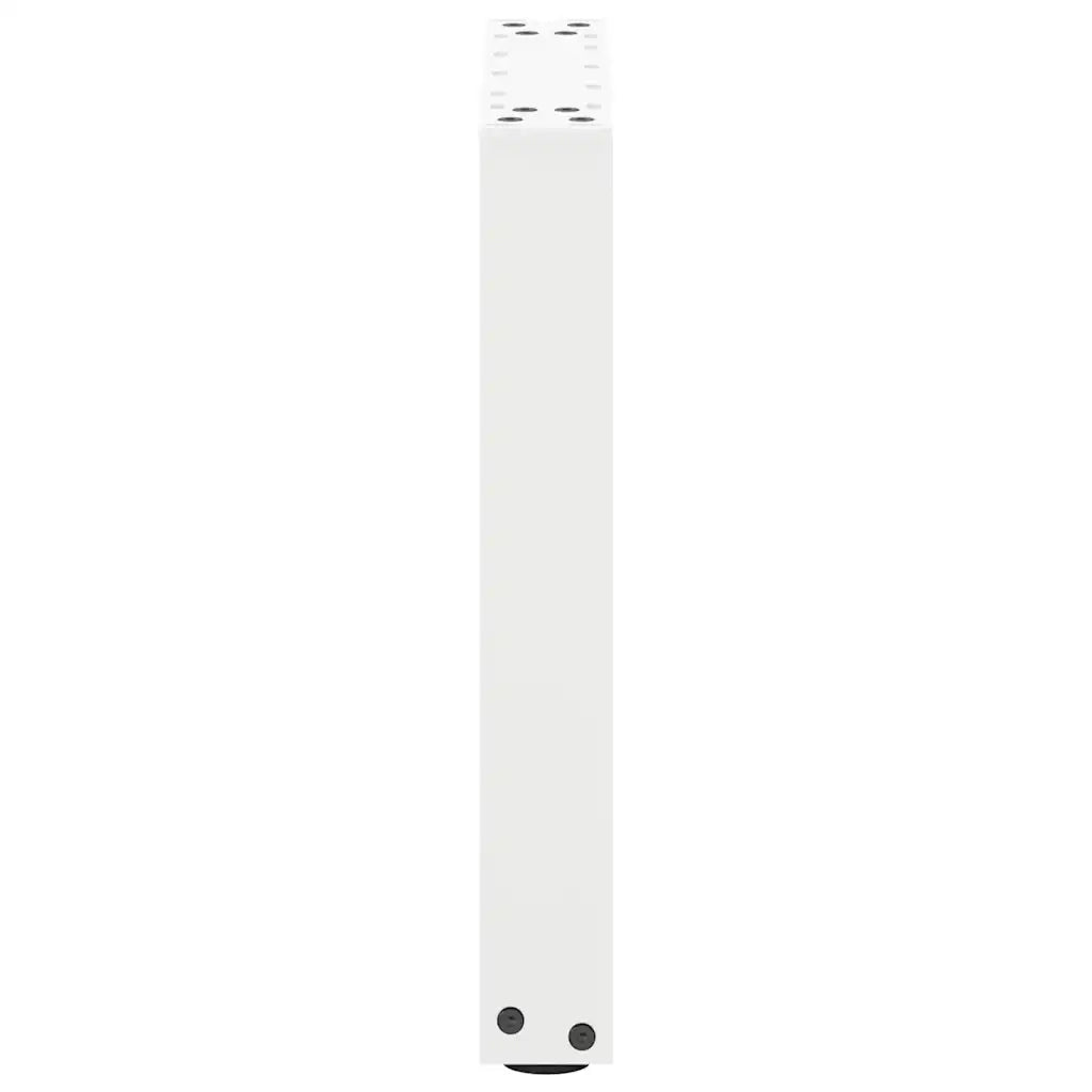 Gambe per Tavolino da Caff¨¨ a Forma di U 2 pz-Set di 2 Gamba per Tavolo Bianche 28x(42-43) cm Acciaio