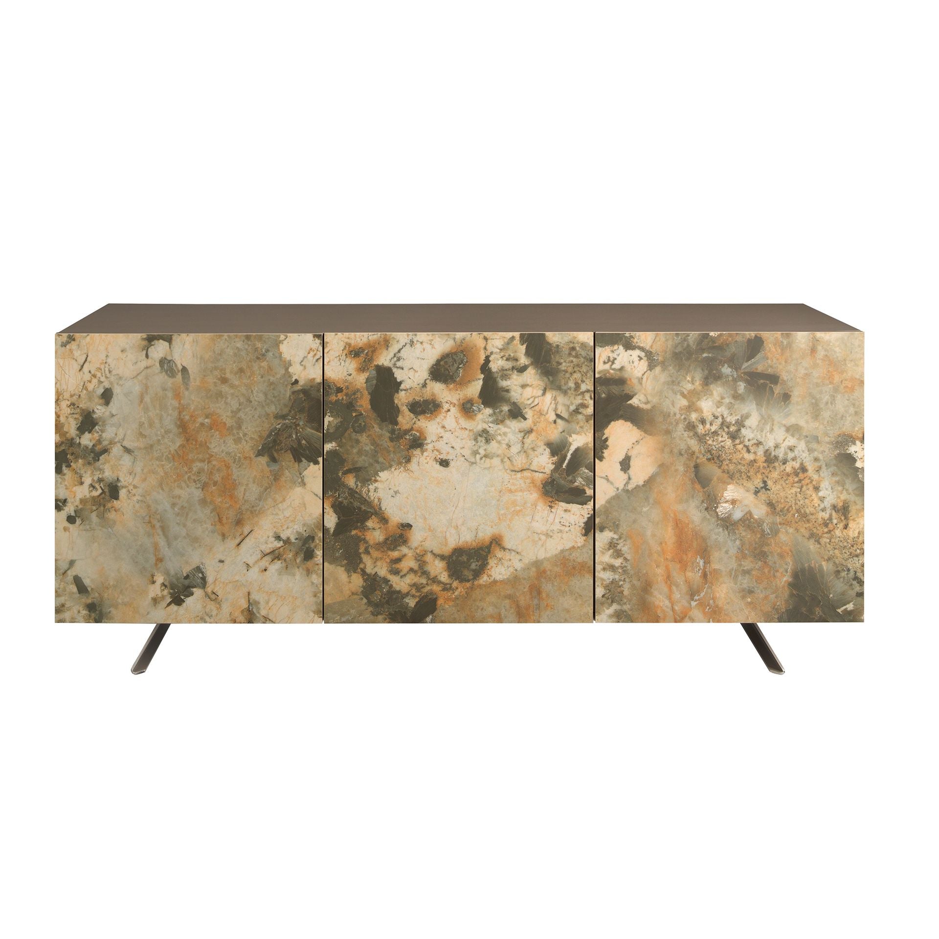 Credenza in legno tortora metallizzato