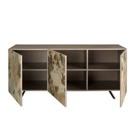 Credenza in legno tortora metallizzato