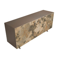 Credenza in legno tortora metallizzato