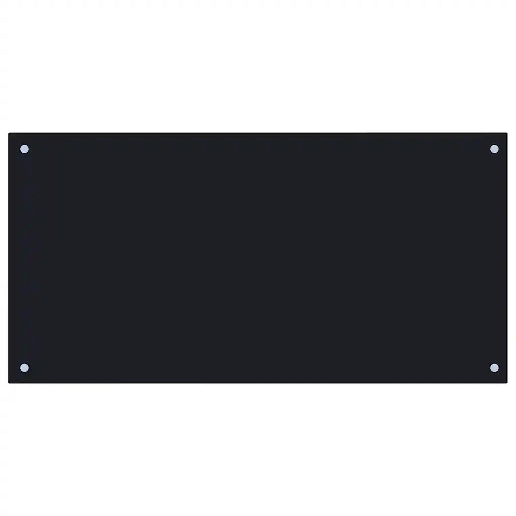 Paraschizzi per Cucina Nero 100x50 cm in Vetro Temperato CFW3214768