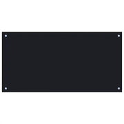 Paraschizzi per Cucina Nero 100x50 cm in Vetro Temperato CFW3214768