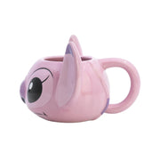 Tazza 3D in Ceramica 375ml Collezione Angel con Scatola Regalo Rosa Disney