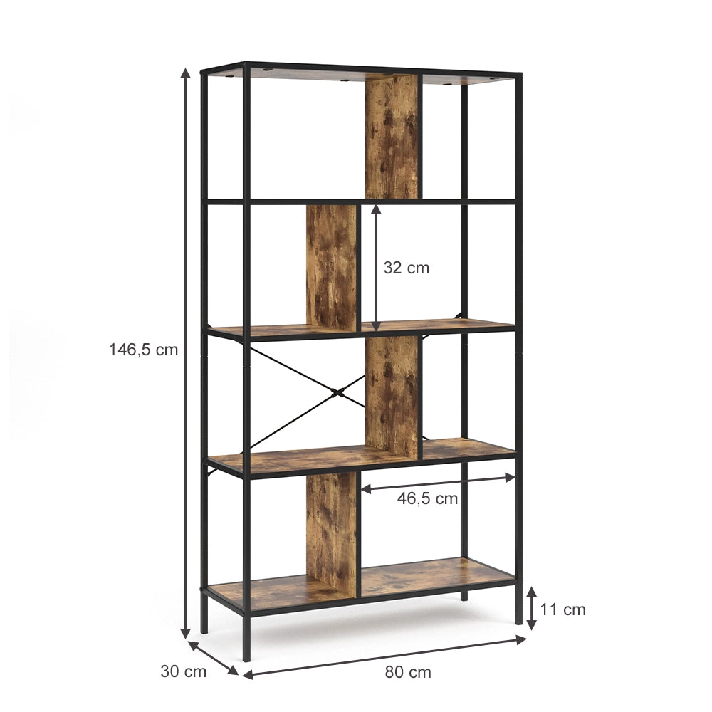 Vicco Divisorio per ambienti Legno antico 80 x 146 cm