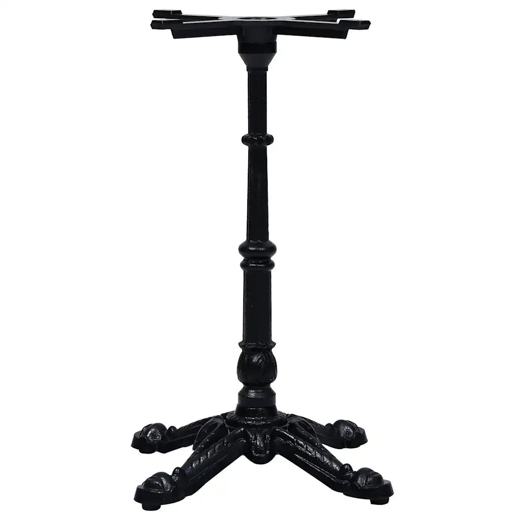 vidaXL Gamba per Tavolino da Bistrò Nero 52x52x72 cm in Ghisa