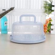 Porta torta circolare con coperchio Porta torta Porta torta per torte Box per torte in plastica BPA-free (blu)