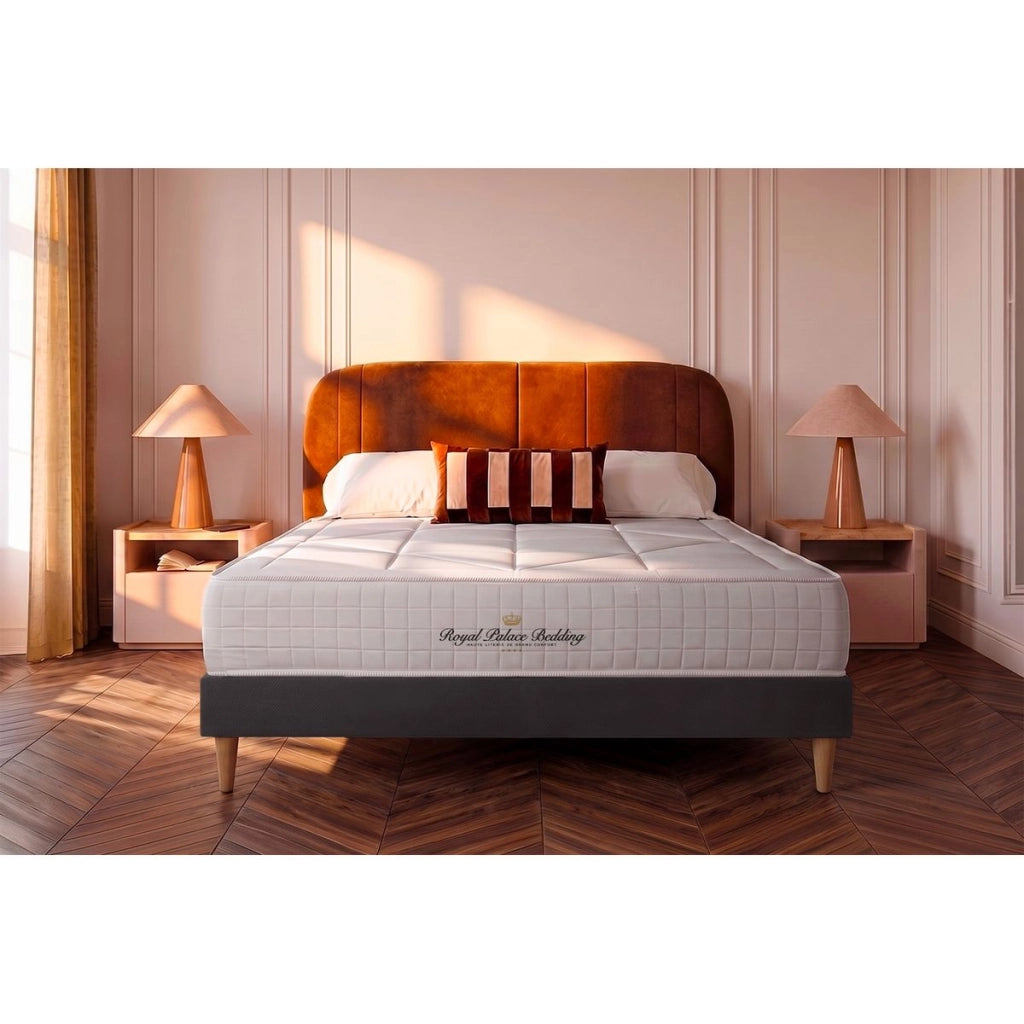 kit rete e materasso Windsor 130 x 210cm - Spessore : 26cm - memory foam e molle insacchettate - Bilanciato