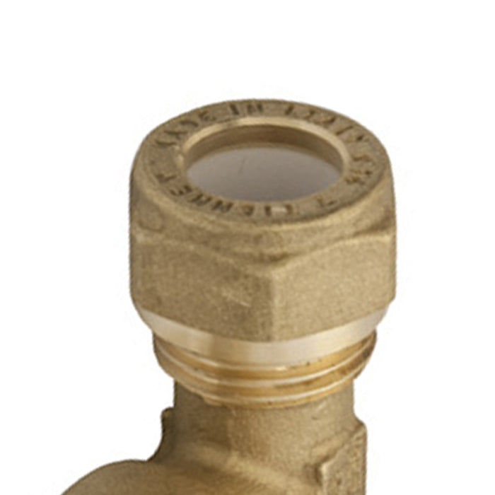 Raccordo curvo femmina a stringere per rame