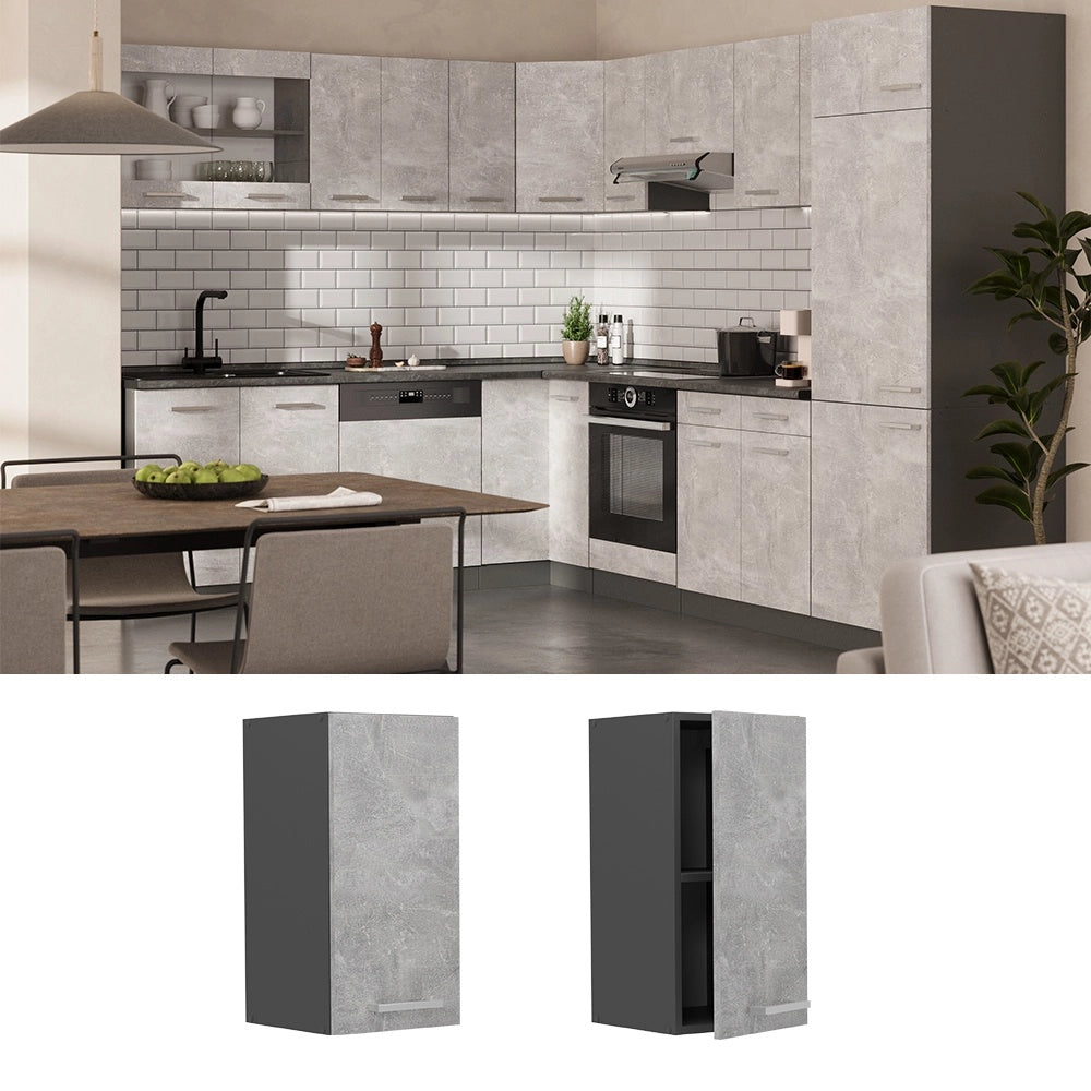 Pensile da cucina R-Line Calcestruzzo/Antracite 30 cm Vicco