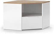 Mobile tv Wido, Bianco, 68 x 50 cm, adatto come supporto TV con ripiani aperti