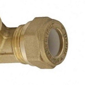 Raccordo curvo doppio a stringere per rame