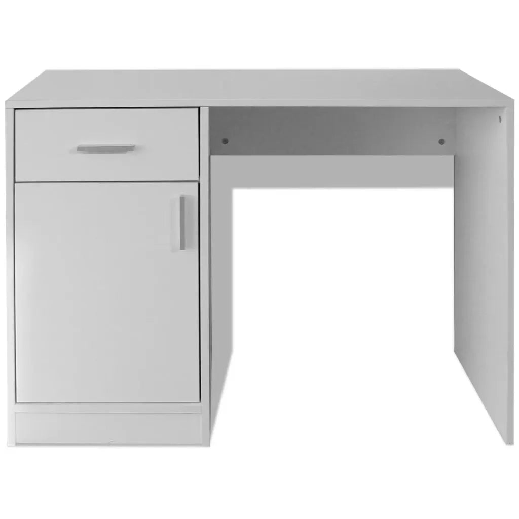 Scrivania con Cassetto e Armadietto Bianca 100x40x73 cm 243058