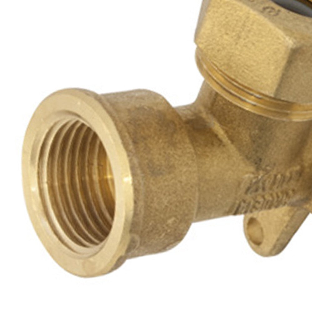 Raccordo curvo femmina flangiato a stringere per rame