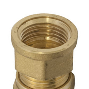 Raccordo diritto femmina   a stringere per rame