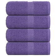 Asciugamani per Sapone 4 pz Viola 30x30cm 360g/mÂ² 100% Cotone