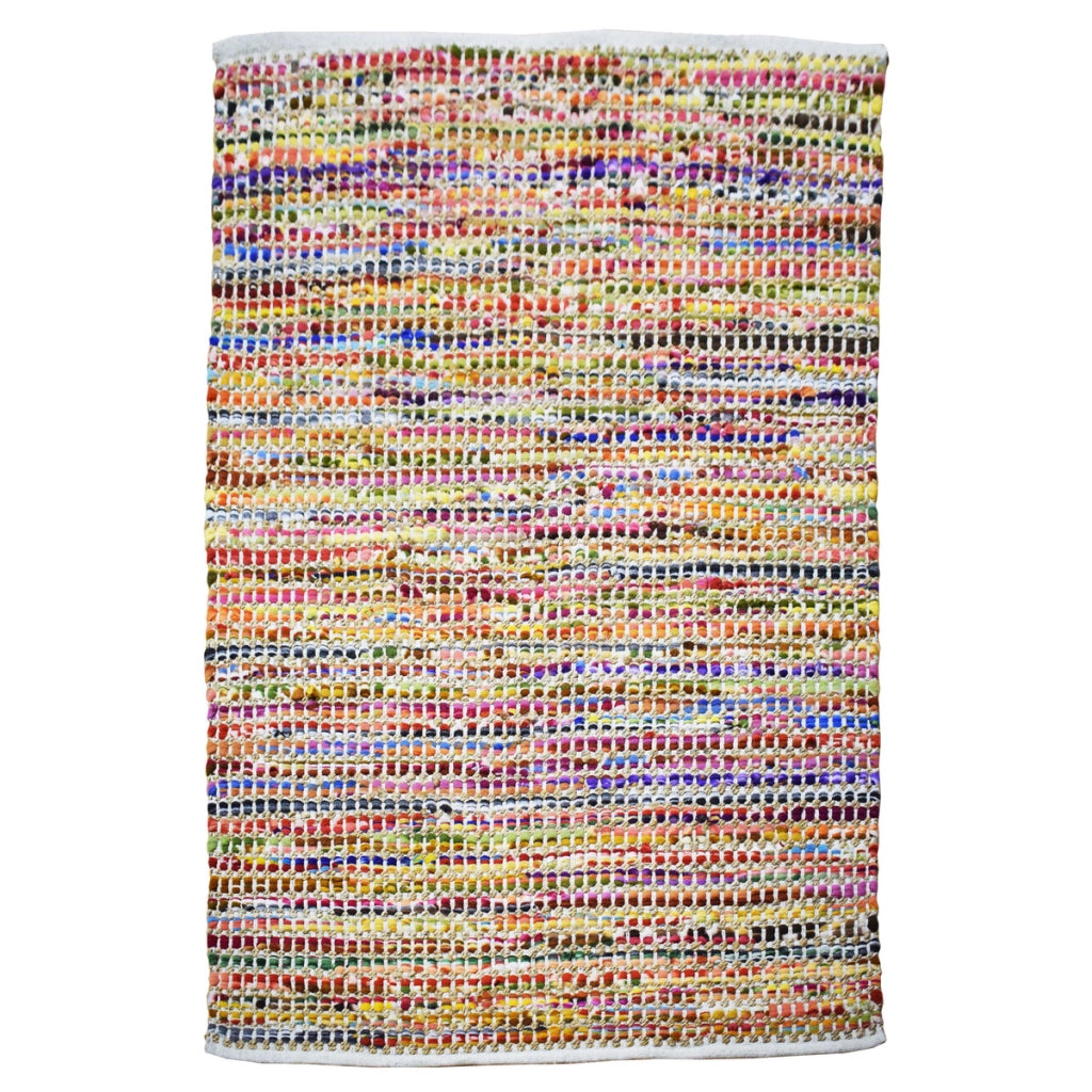 Tappeto Kilim Sienna 510 in Juta e Cotone Multicolore