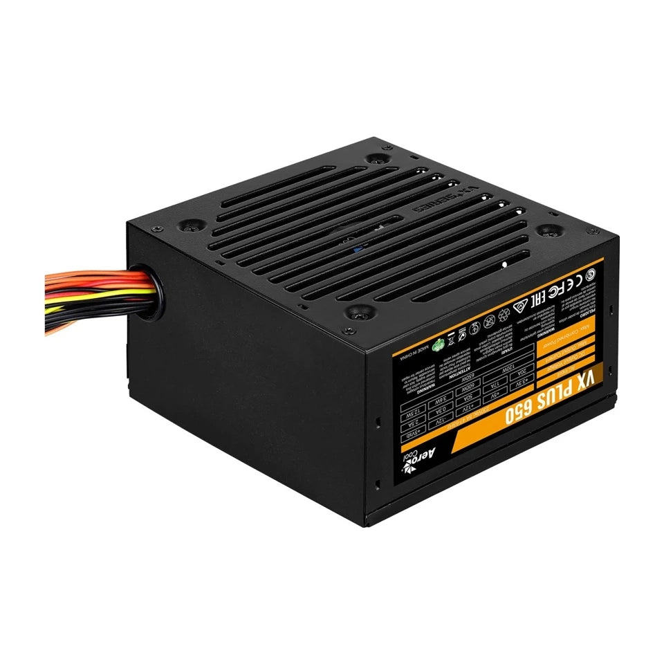 Alimentatore Aerocool VX PLUS 650 da 650 W 20+4 pin ATX ATX Nero