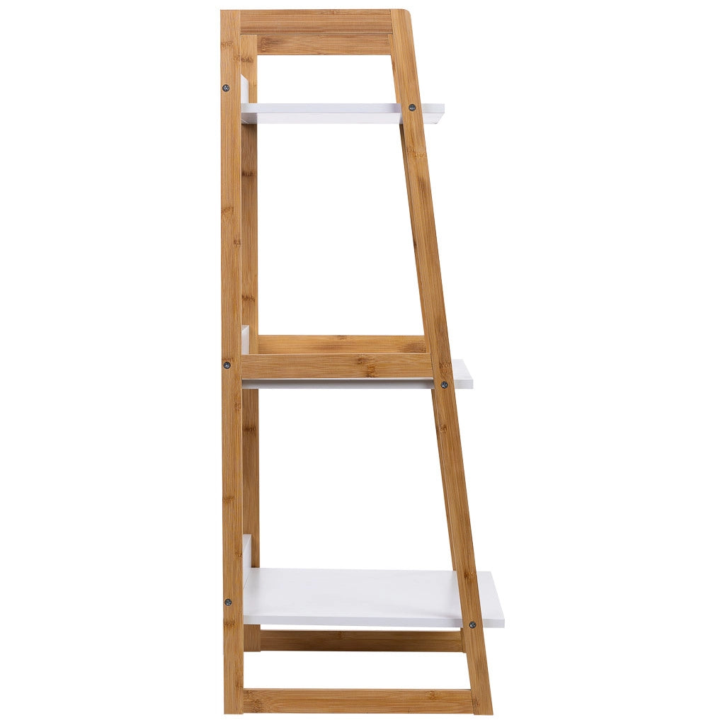 scaffalatura in legno bianco a 3 ripiani 50x36x90h cm