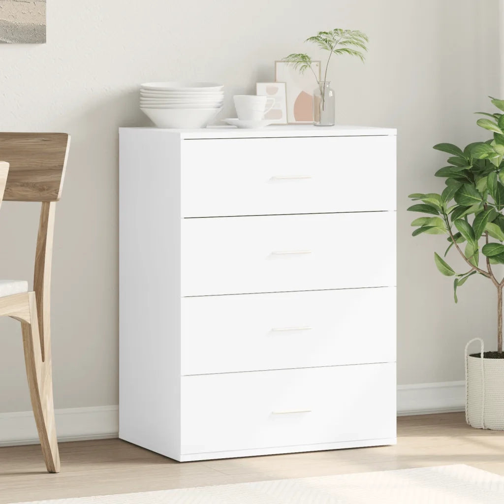 Credenza Bianca 60x39x80 cm in Legno Multistrato 840527