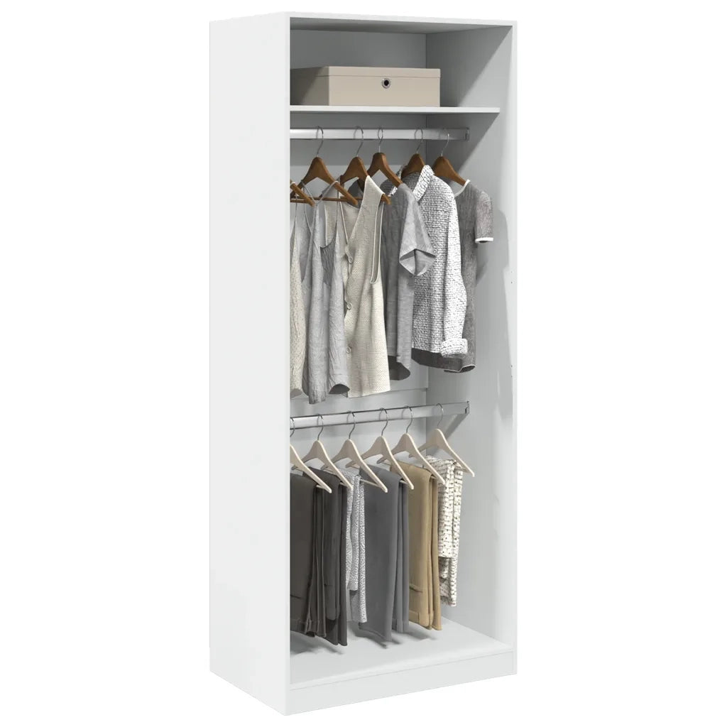 Armadio Bianco 80x50x200 cm in Legno Multistrato CFW9827002
