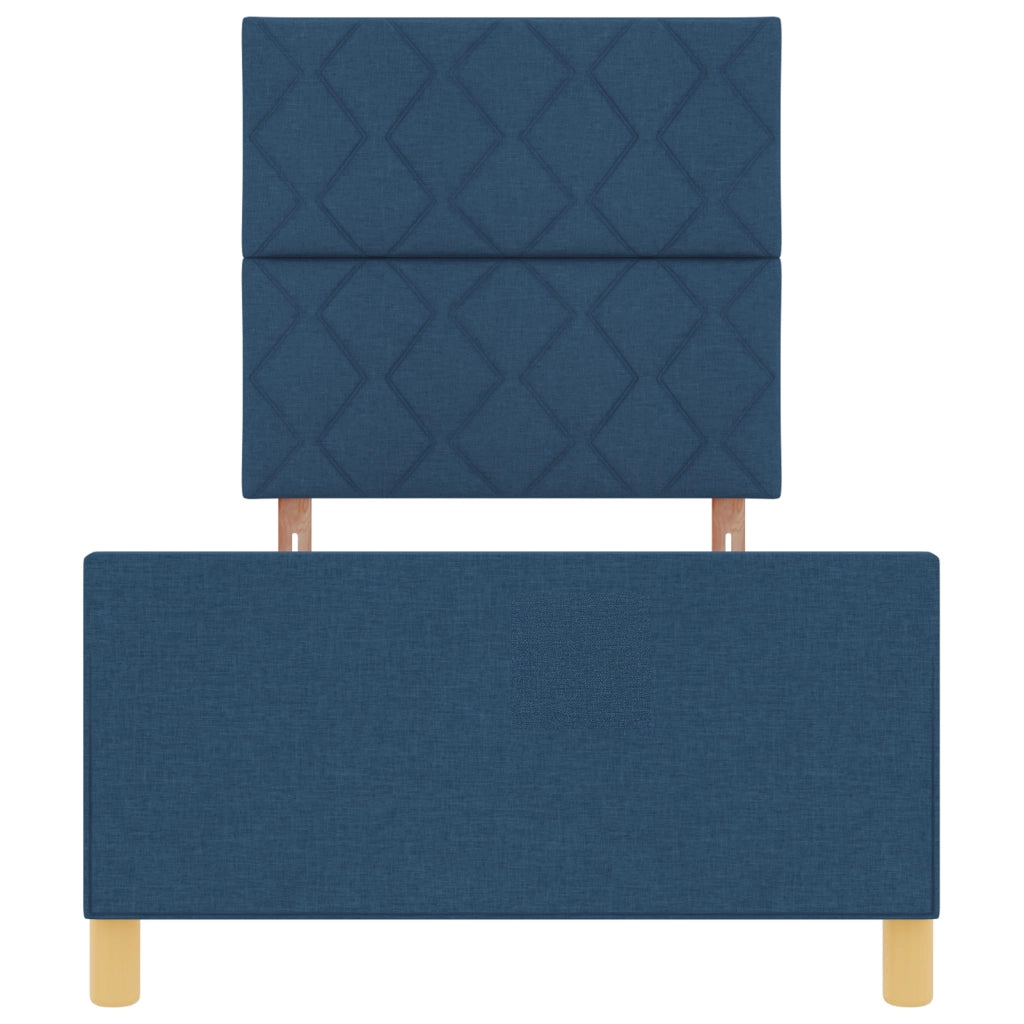 Struttura Letto in Tessuto Blu  100x200 cm