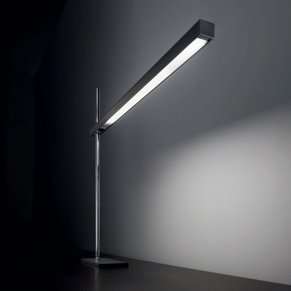 Lampada Da Scrivania Moderna Gru Metallo Nero Led 6,3W 3000K Luce Calda