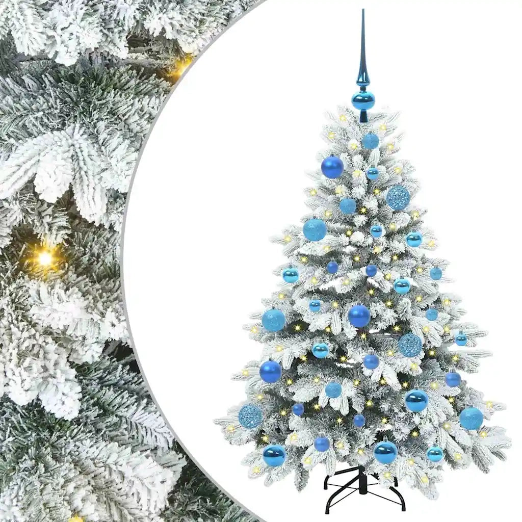 Albero di Natale artificiale con 150 LED Bianco 120 cm PE e PVC 3397595