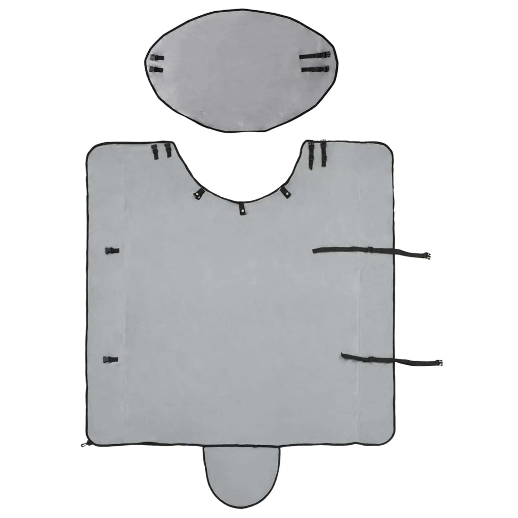 Coperta per Cavalli Grigio chiaro e rosa completo 145 cm CFW4058089